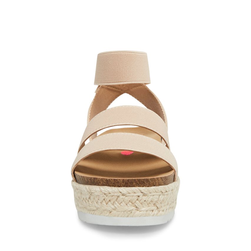 Light Brown Steve Madden Jkimmie Kids' Platform Sandals | PH 4520OGJ